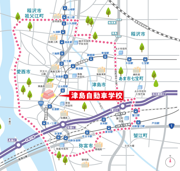 送迎エリアMAP